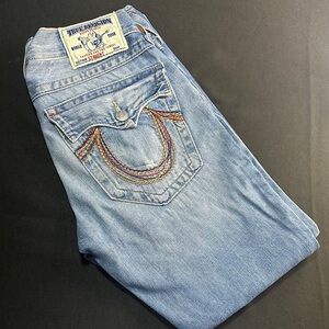True Religion Denim Jeans with Multicolor Stitching